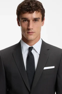 Slim-fit jacket in stretch wool
