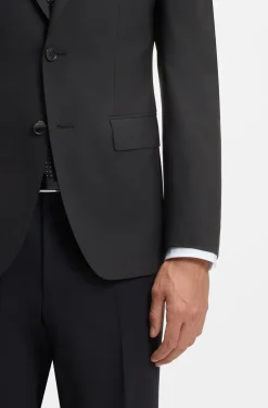 Slim-fit jacket in stretch wool