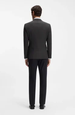 Slim-fit jacket in stretch wool
