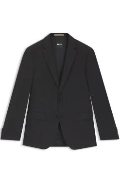 Slim-fit jacket in stretch wool