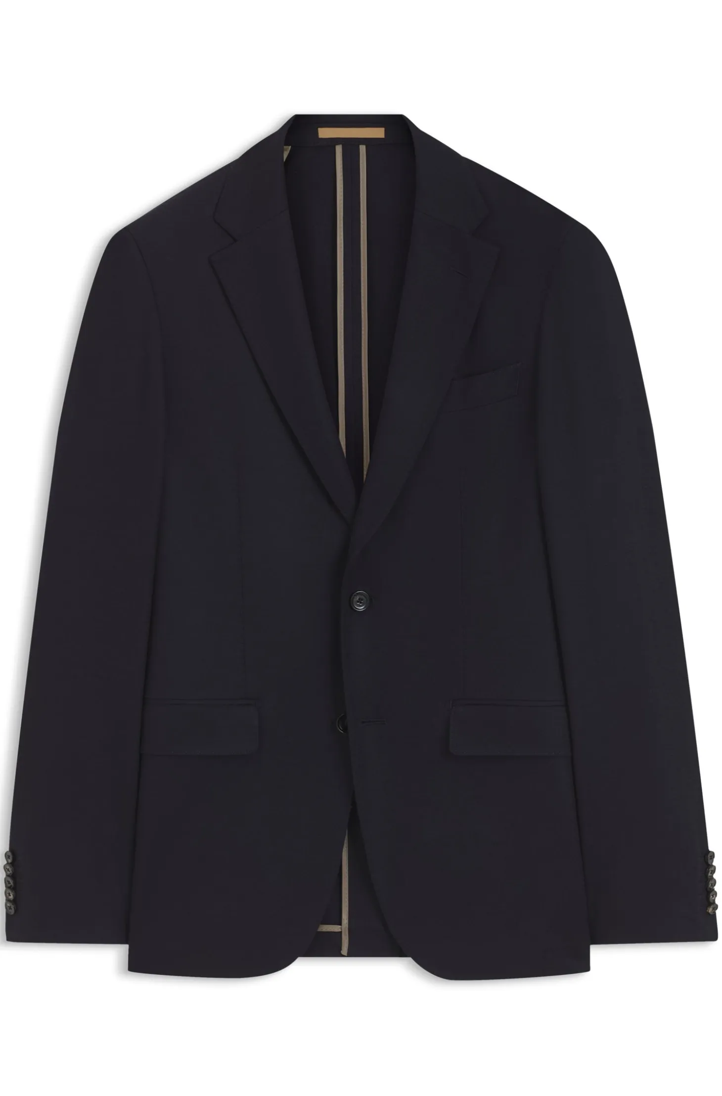 Slim-fit jacket in virgin wool and cashmere