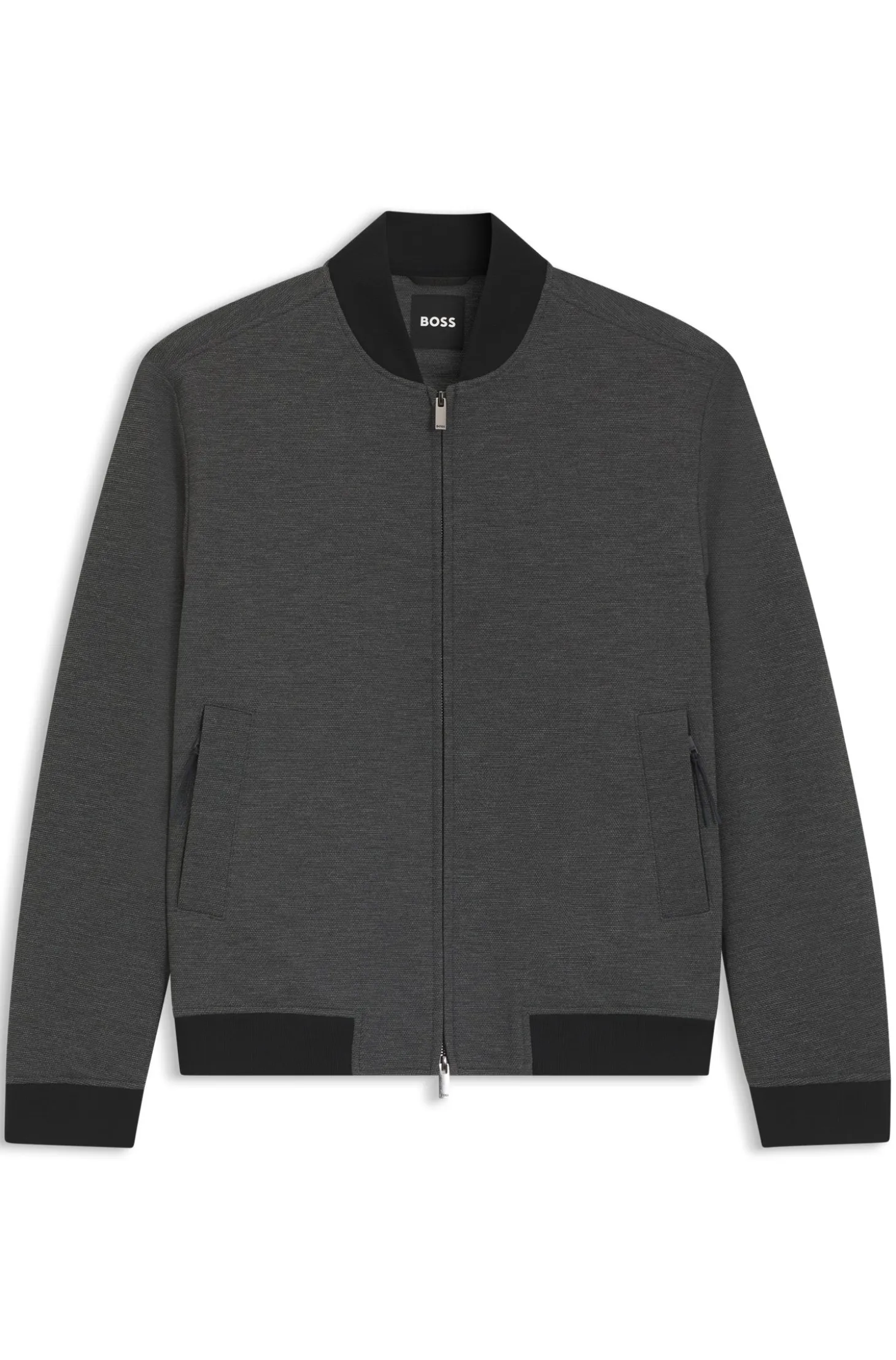 Slim-fit jacket in wrinkle-resistant fabric