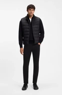 Slim-fit jeans in black stretch denim