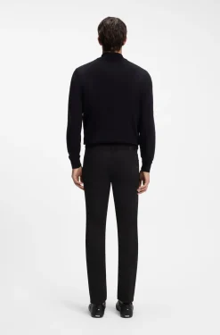 Slim-fit jeans in black stretch denim