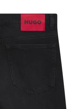Slim-fit jeans in black stretch denim