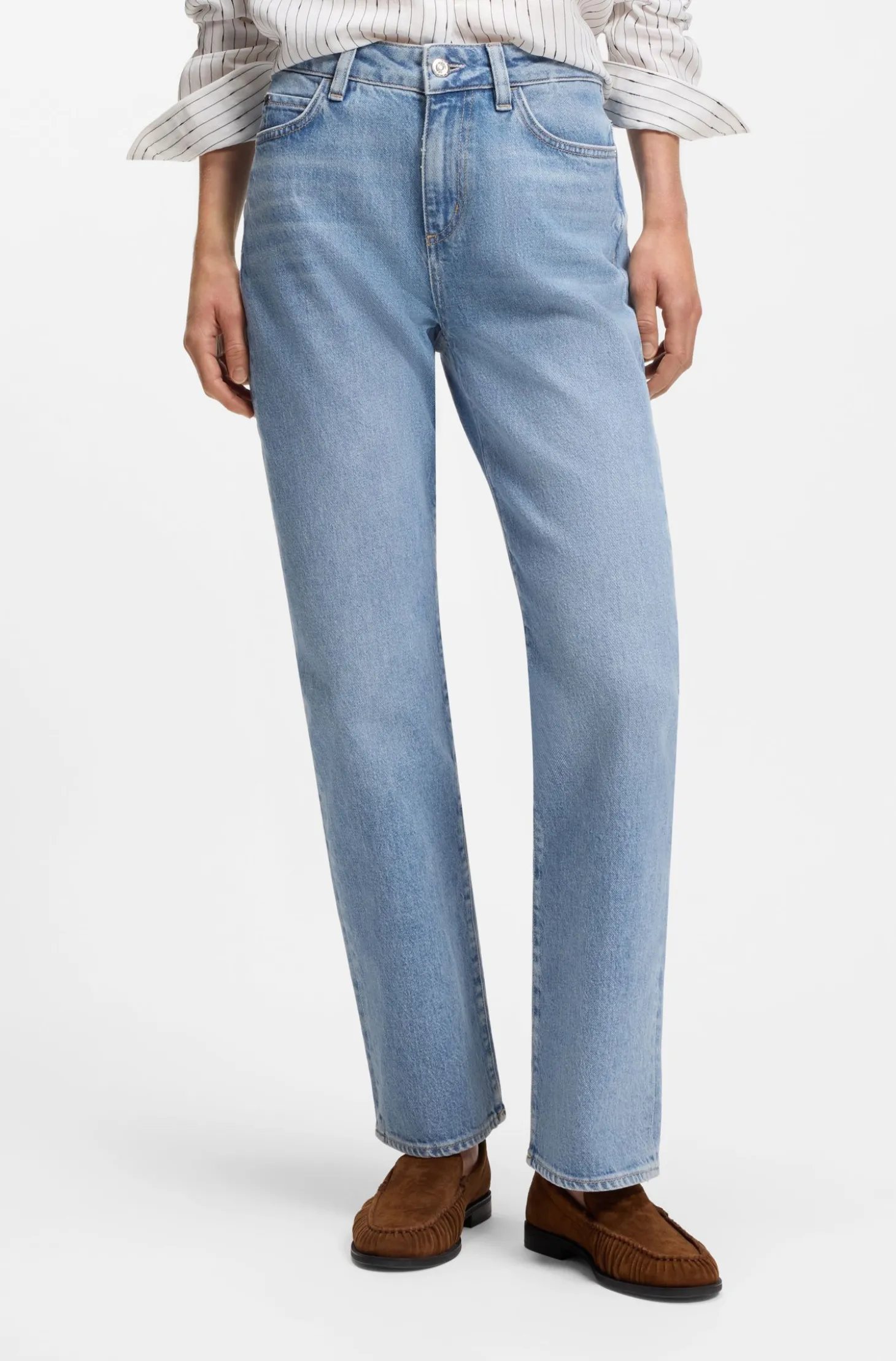 Slim-fit jeans in blue comfort-stretch denim