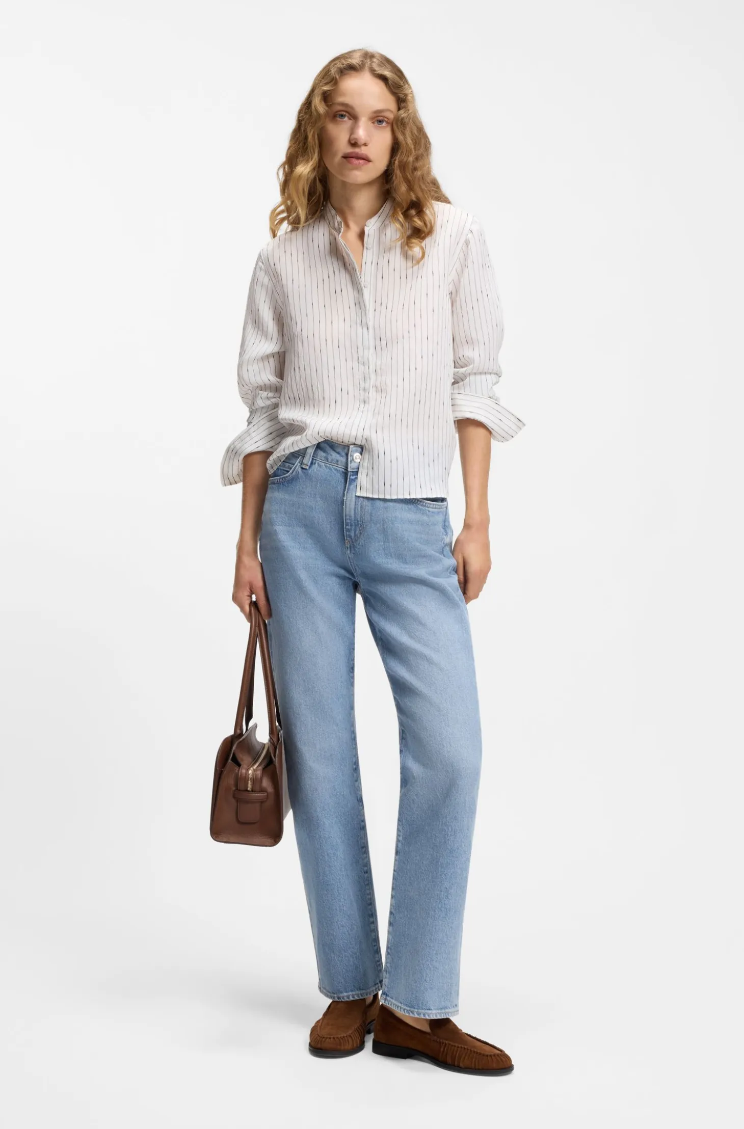 Slim-fit jeans in blue comfort-stretch denim