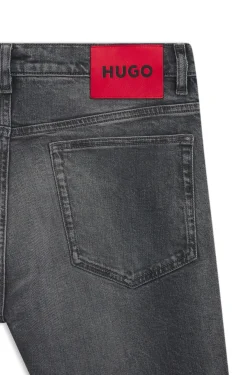 Slim-fit jeans in grey stretch denim
