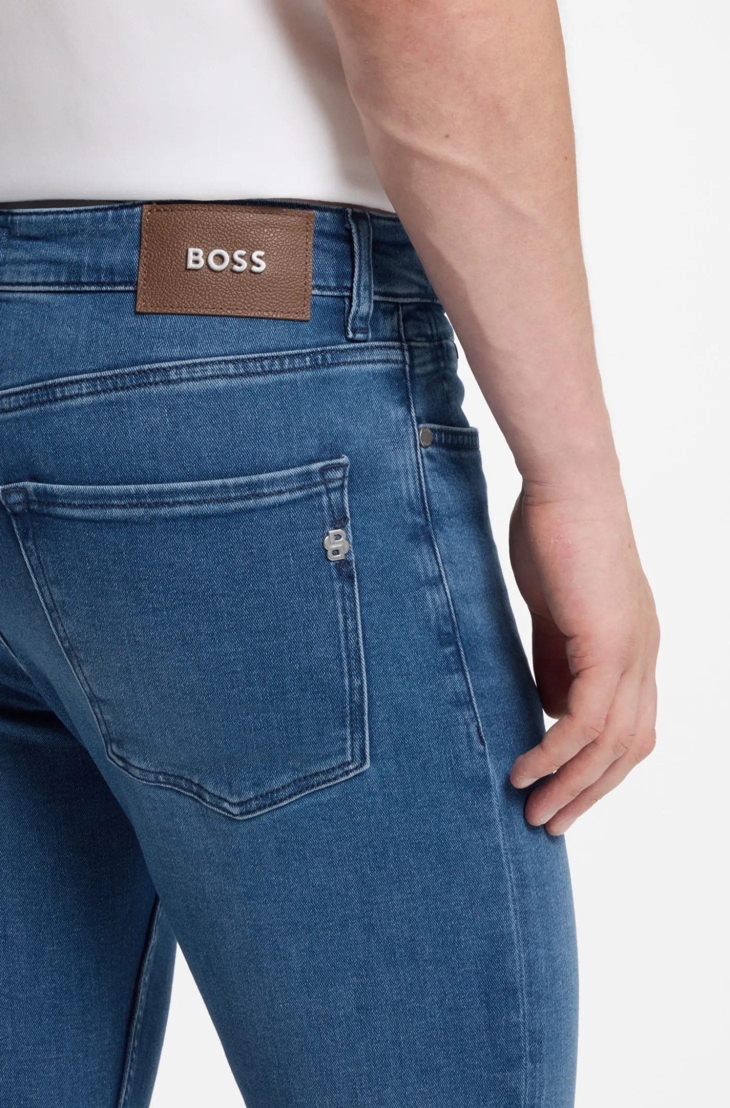 Slim-fit jeans in super-soft stretch denim