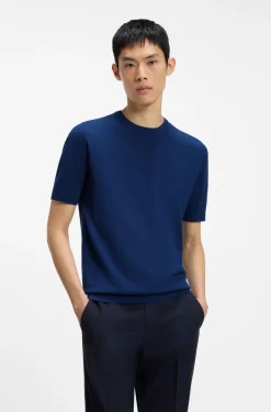 Slim-fit knit T-shirt