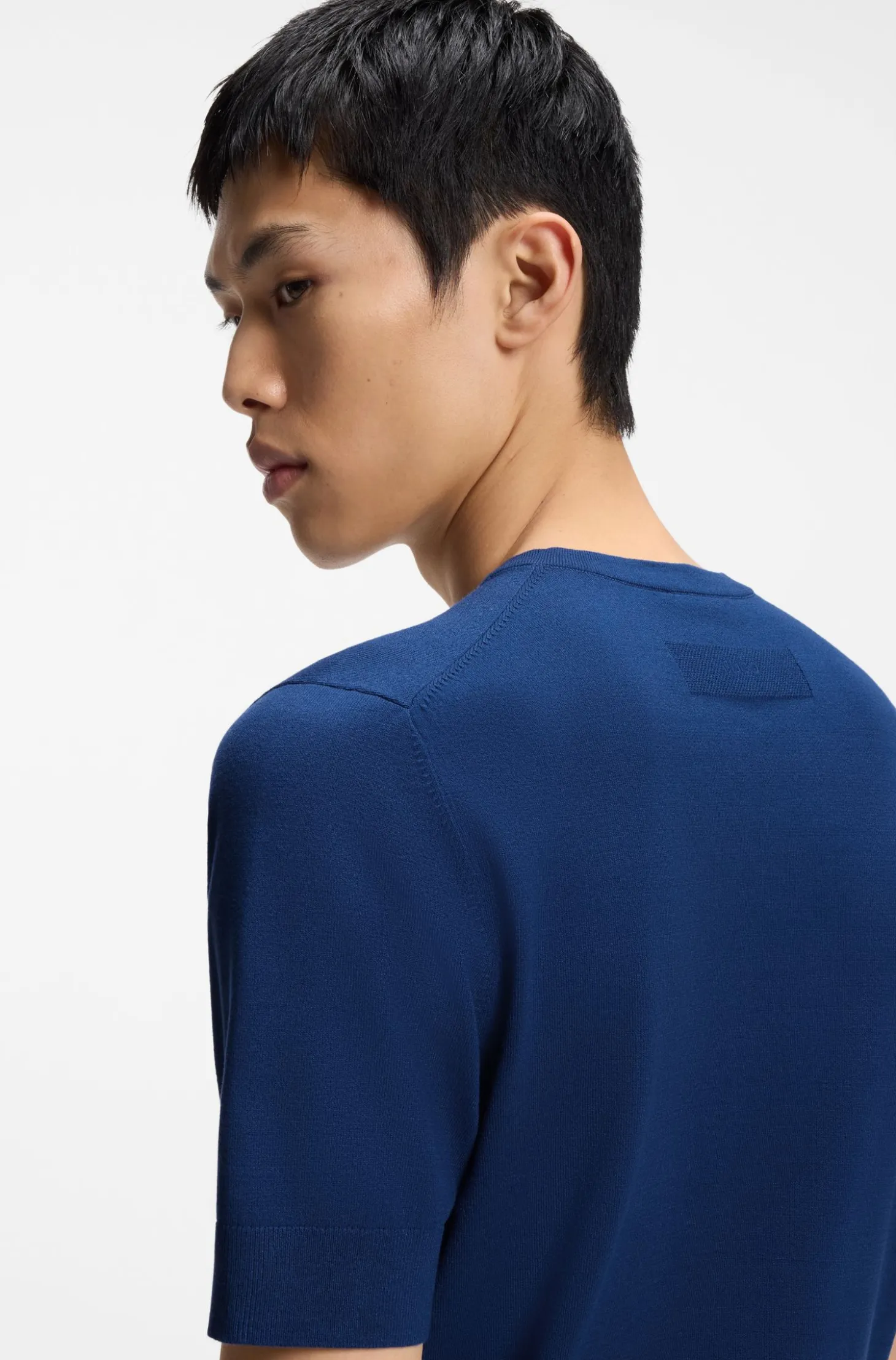 Slim-fit knit T-shirt