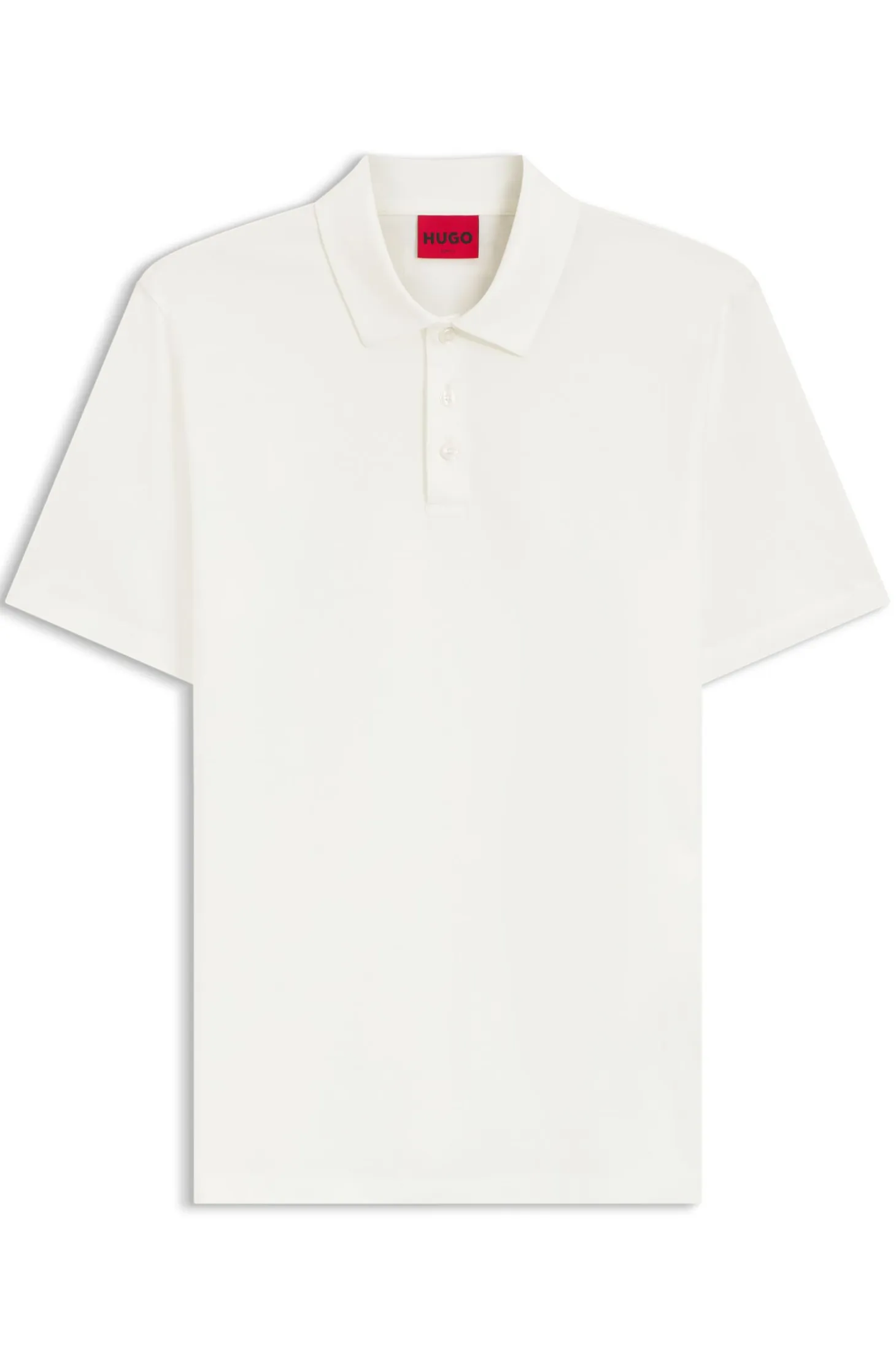 Slim-fit polo in mercerized cotton
