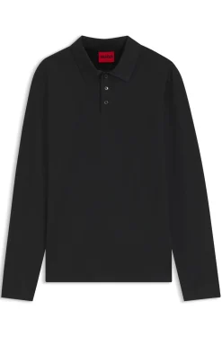 Slim-fit polo shirt in mercerised cotton