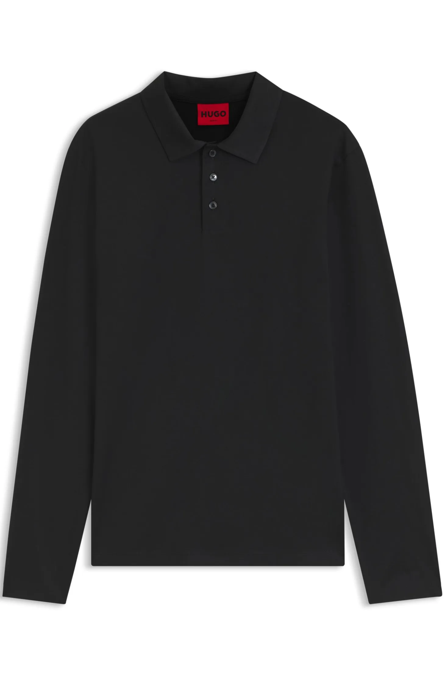 Slim-fit polo shirt in mercerised cotton