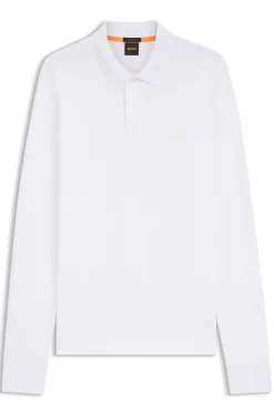 Slim-fit polo shirt in stretch-cotton piqué