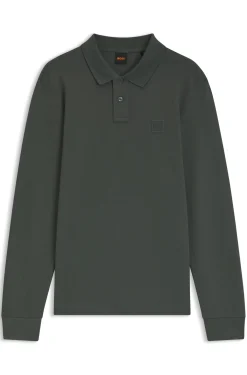 Slim-fit polo shirt in stretch-cotton piqué
