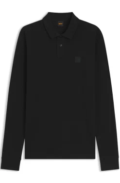Slim-fit polo shirt in stretch-cotton piqué