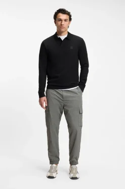 Slim-fit polo shirt in stretch-cotton piqué