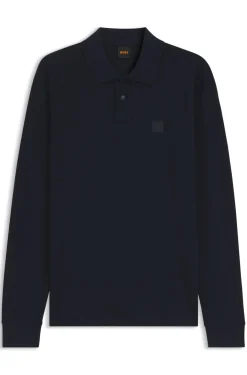 Slim-fit polo shirt in stretch-cotton piqué