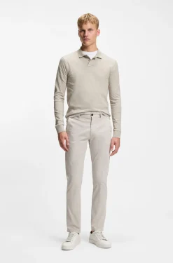 Slim-fit polo shirt in stretch-cotton piqué
