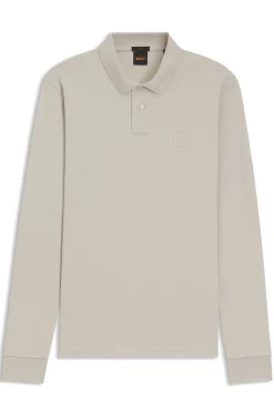 Slim-fit polo shirt in stretch-cotton piqué