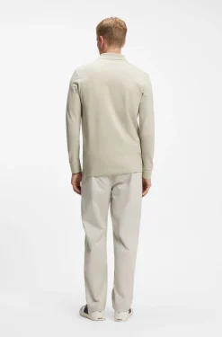 Slim-fit polo shirt in stretch-cotton piqué