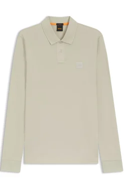 Slim-fit polo shirt in stretch-cotton piqué