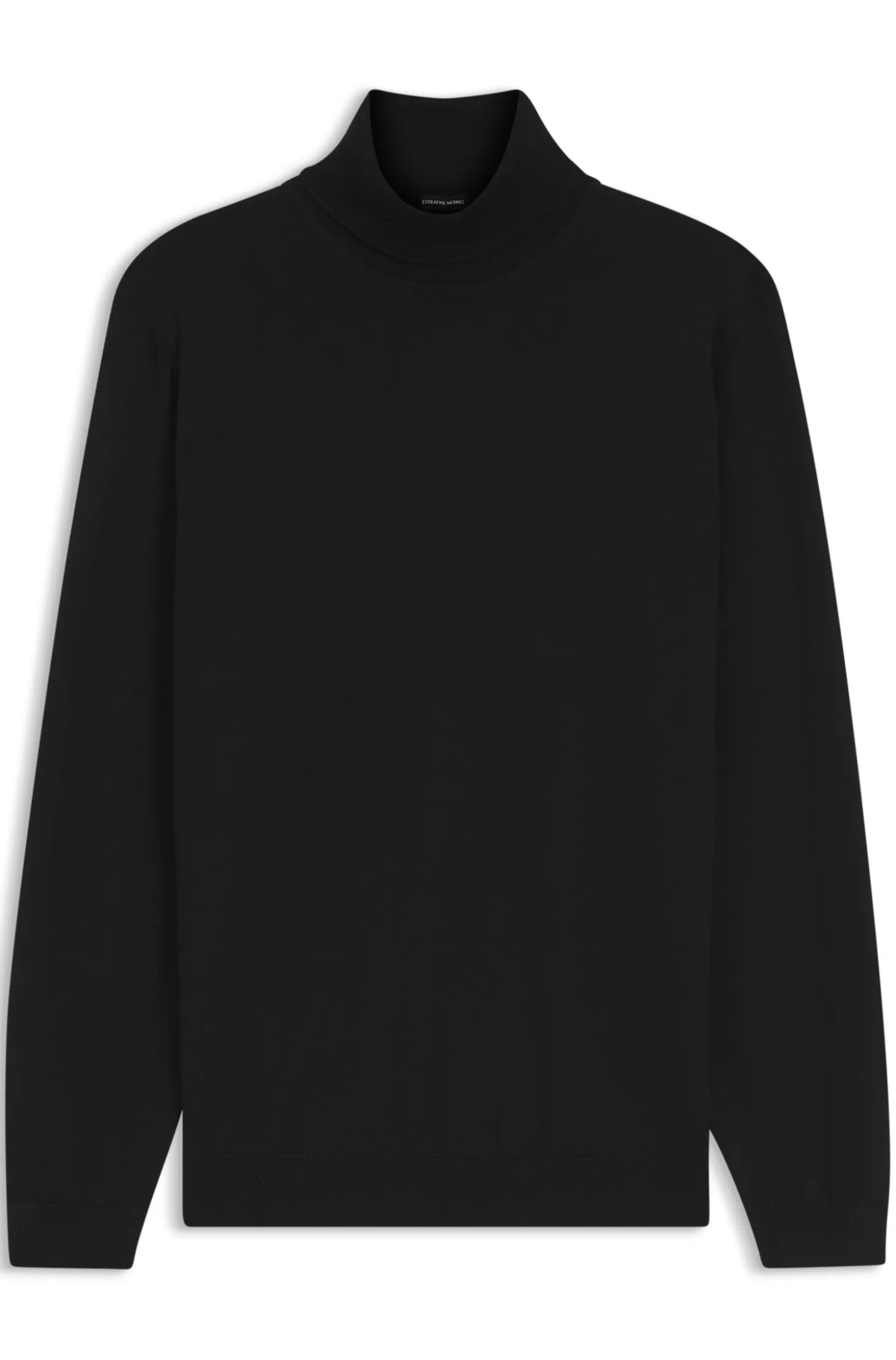 Slim-fit rollneck sweater in extra-fine merino wool