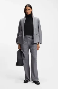 Slim-fit rollneck sweater in extra-fine merino wool