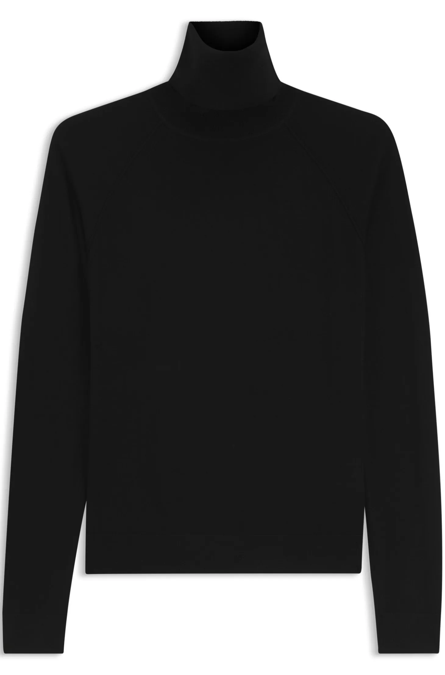 Slim-fit rollneck sweater in extra-fine merino wool