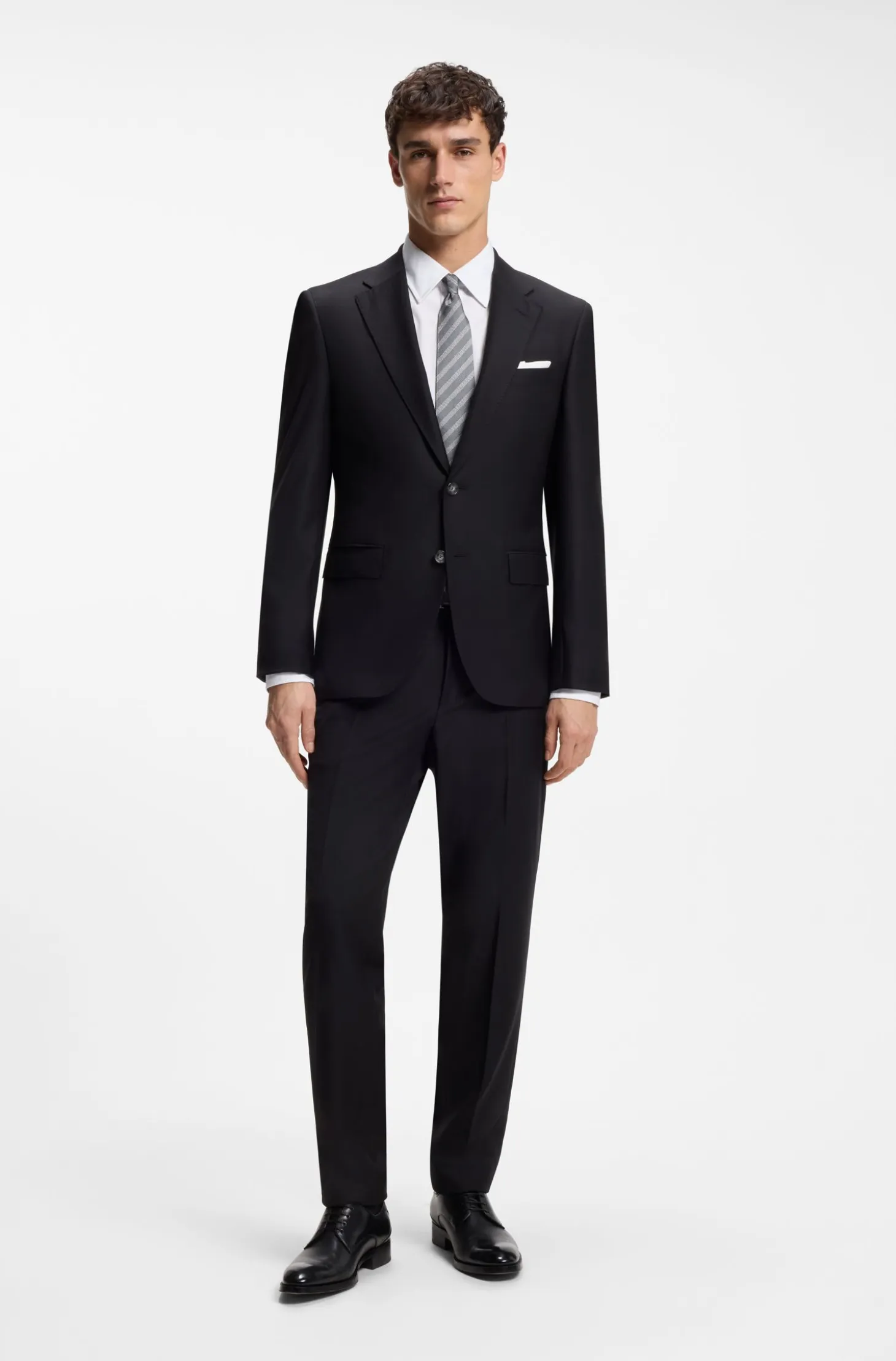 Slim-fit shirt in Italian cotton poplin
