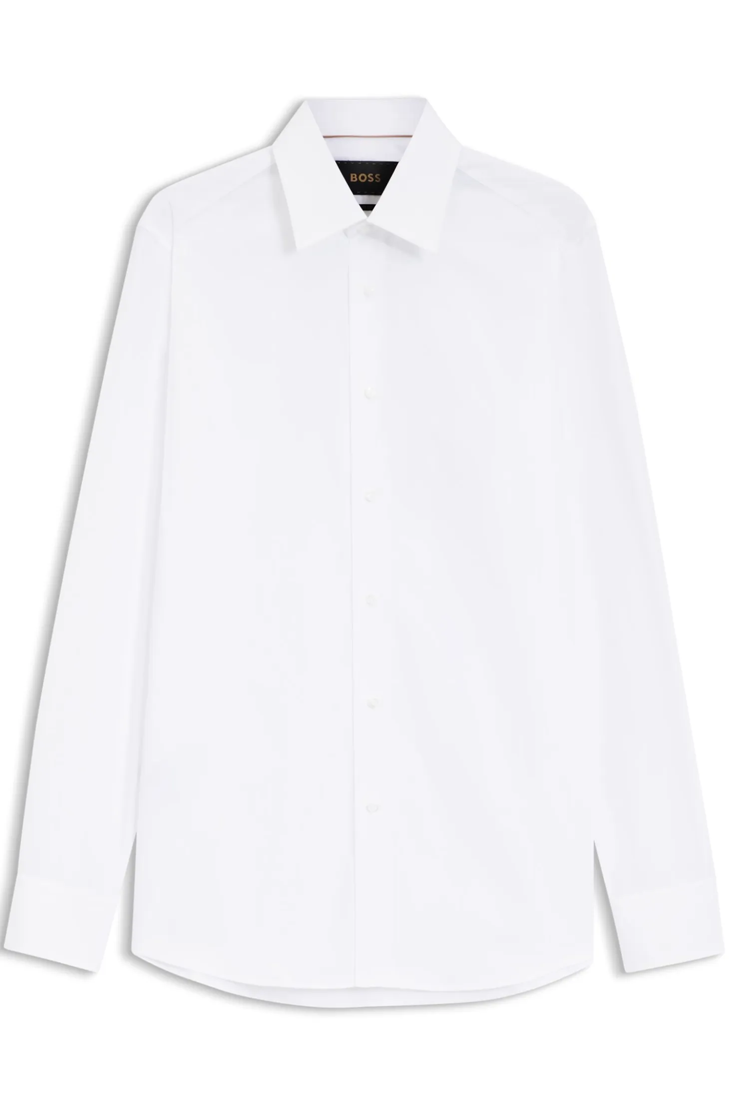 Slim-fit shirt in Italian cotton poplin