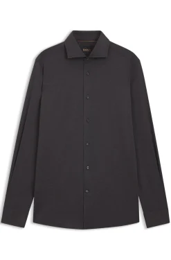 Slim-fit shirt in Italian-made cotton