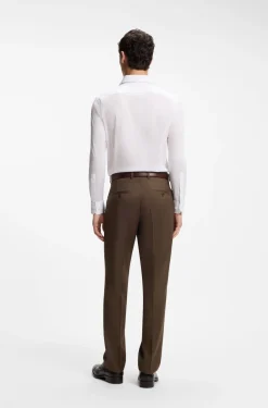Slim-fit shirt in Italian-made cotton