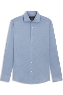 Slim-fit shirt in Italian-made cotton