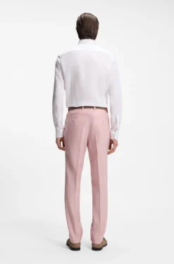 Slim-fit shirt in Italian-made linen