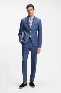 Slim-fit shirt in Italian-made linen