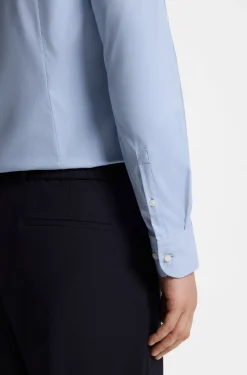 Slim-fit shirt in performance-stretch twill