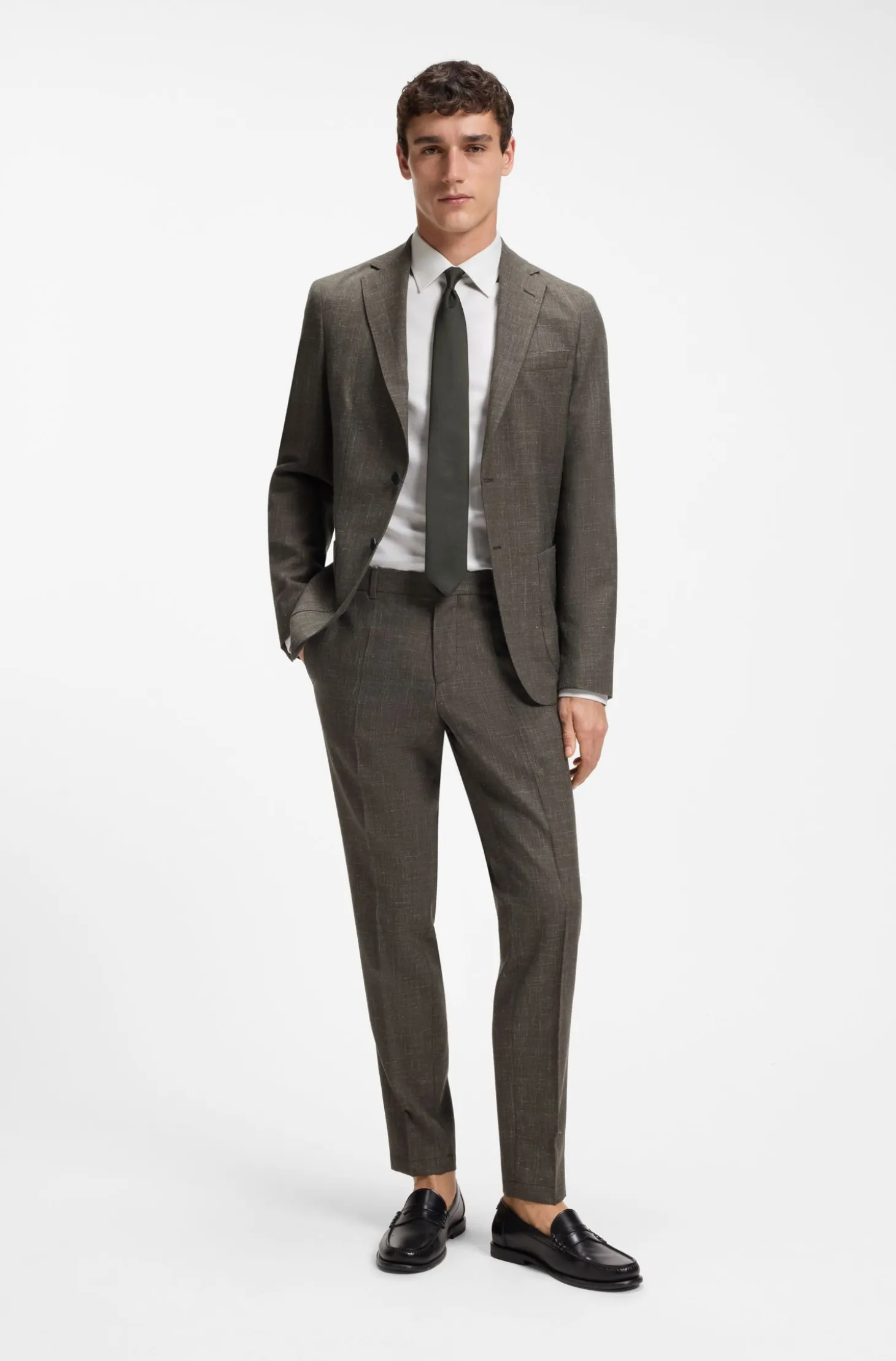 Slim-fit shirt in refined Italian cotton