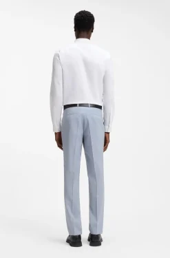 Slim-fit shirt in stretch cotton