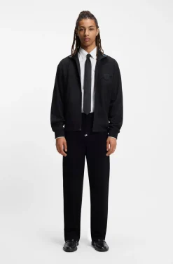 Slim-fit shirt in stretch-cotton canvas