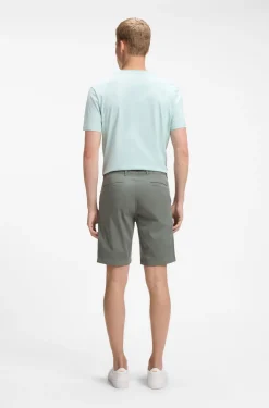 Slim-fit shorts in stretch-cotton twill
