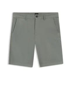 Slim-fit shorts in stretch-cotton twill
