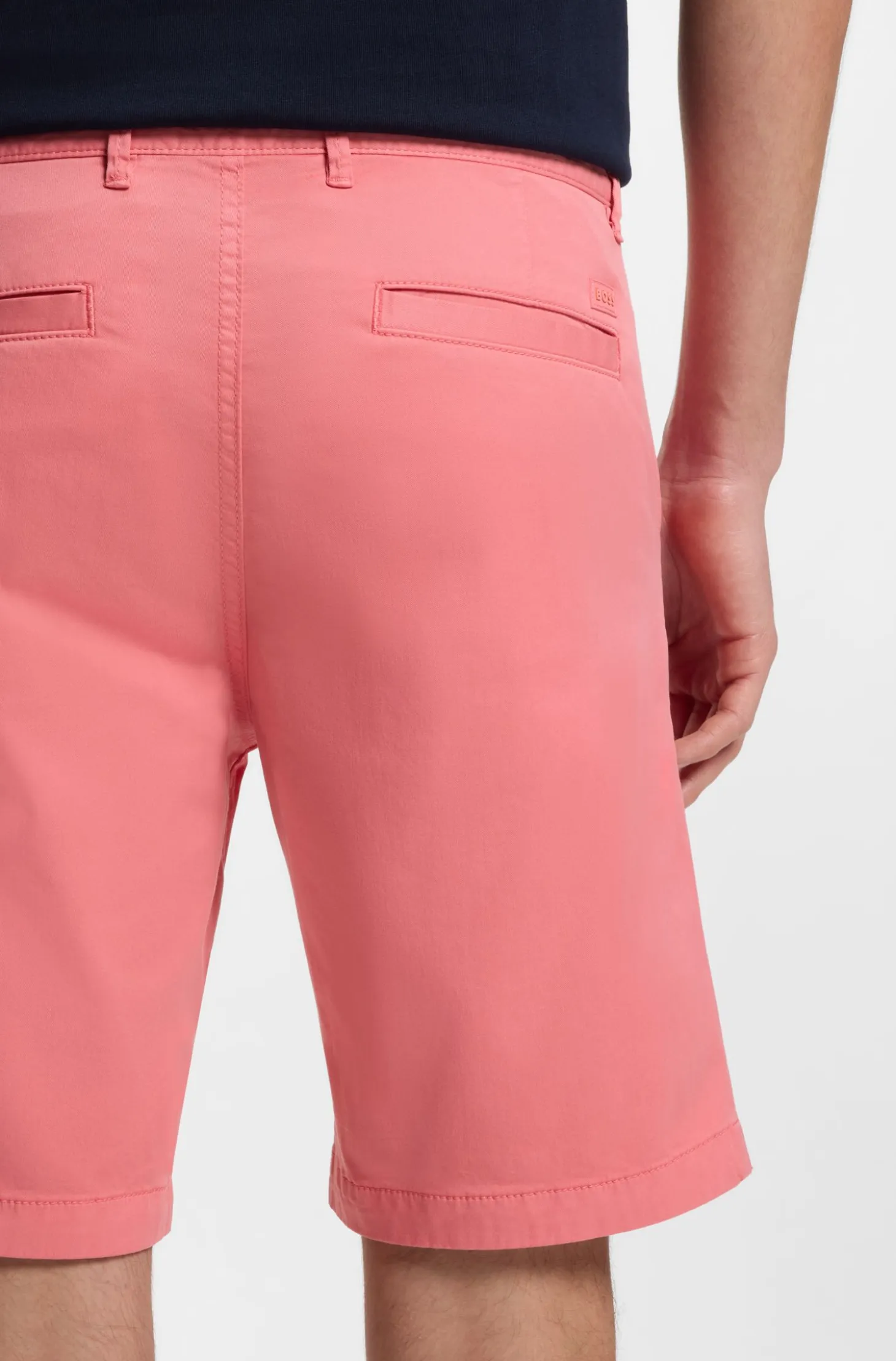 Slim-fit shorts in stretch-cotton twill