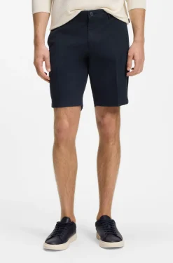 Slim-fit shorts in stretch-cotton gabardine
