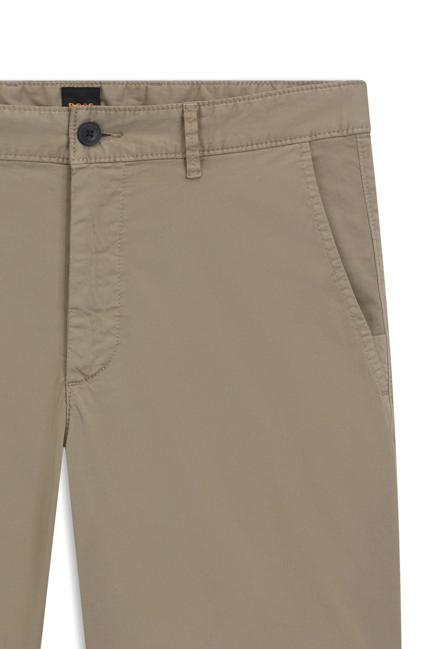 Slim-fit shorts in stretch-cotton twill