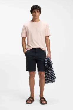 Slim-fit shorts in stretch-cotton twill