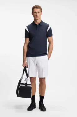 Slim-fit shorts in water-repellent stretch fabric