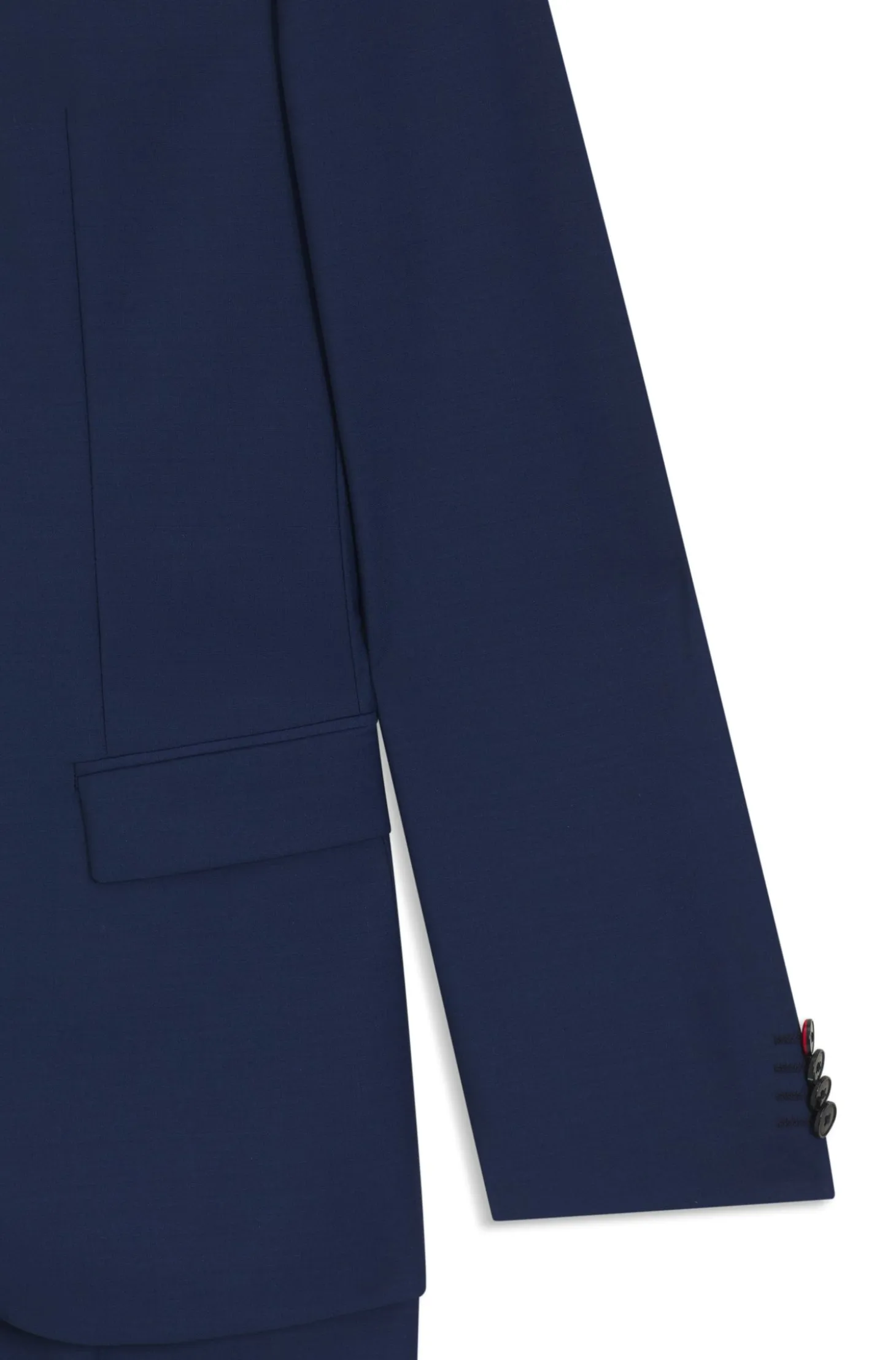 Slim-fit suit in a performance-stretch wool blend