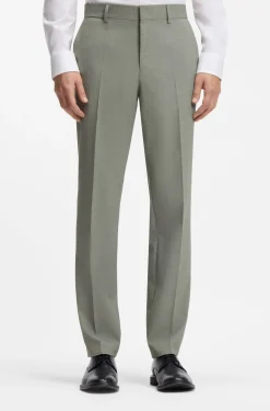 Slim-fit suit in stretch dobby cloth